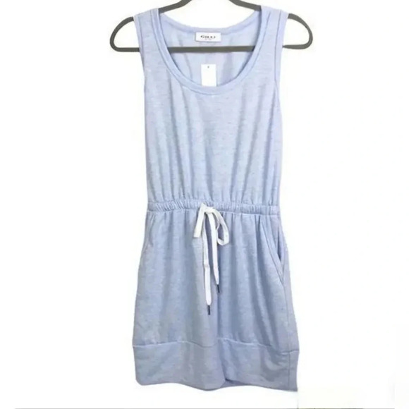 Gilli Dresses & Skirts - Lounge Gilli Ice blue drawstring dress